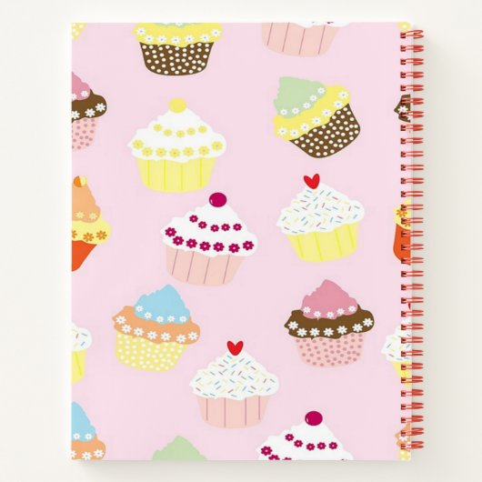 Cupcake Dream Spiral Notebook Notizblock (Rückseite)
