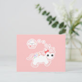 Cupcake Dream Unicorn Postkarte (Stehend Vorderseite)