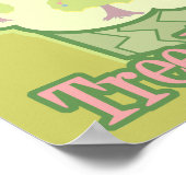 Cupcake Eating Tree Hugger Poster (Ecke)