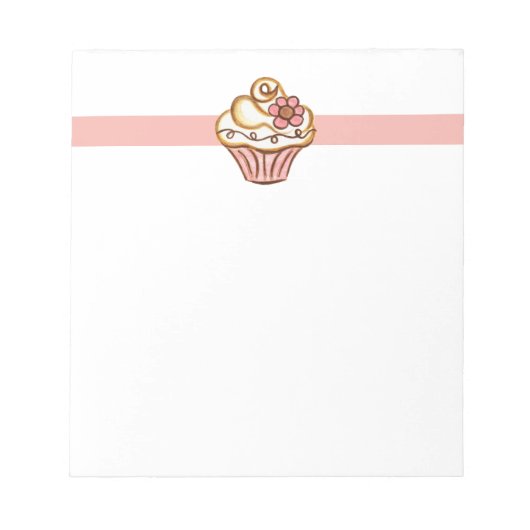 Cupcake Editor Notizblock (Vorderseite)