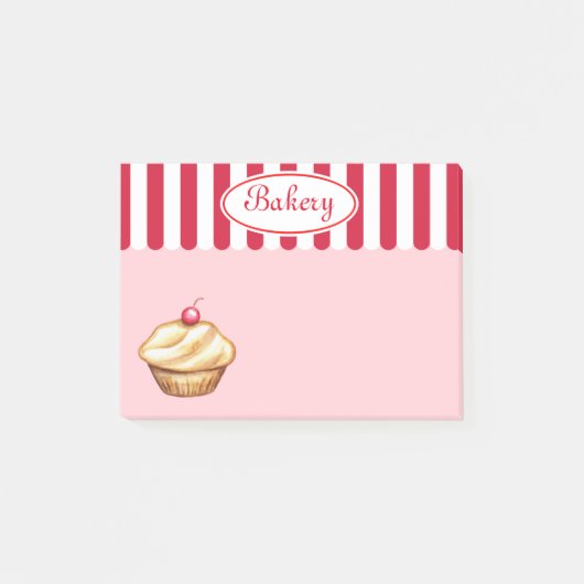 Cupcake-Einkaufs-Küchen-Post-it-Notes-Geschenk Post-it Klebezettel (Vorderseite)