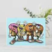 CupCake Einladung (Stehend Vorderseite)