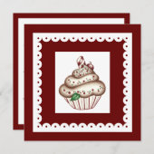 Cupcake Einladung (Vorne/Hinten)