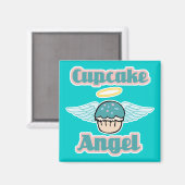 Cupcake-Engel Magnet (Vorderseite/Rückseite)