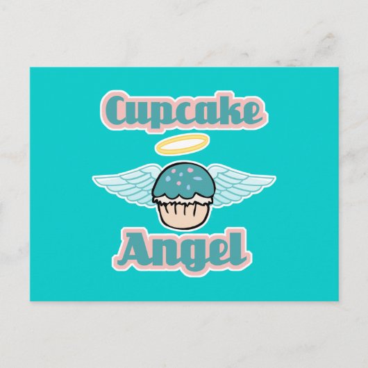 Cupcake Engel Postkarte (Vorderseite)