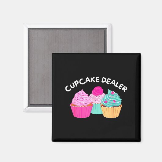 Cupcake Er - Funny Cupcake Baker Pastry Baking Gif Magnet (Vorderseite/Rückseite)