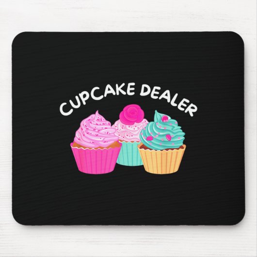 Cupcake Er - Funny Cupcake Baker Pastry Baking Gif Mousepad (Vorne)