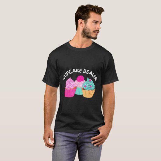 Cupcake Er - Funny Cupcake Baker Pastry Baking Gif T-Shirt (Vorne ganz)