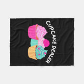 Cupcake Er - Lustiger Cupcake-Bäcker Gebäck Backen Fleecedecke (Vorderseite (Horizontal))