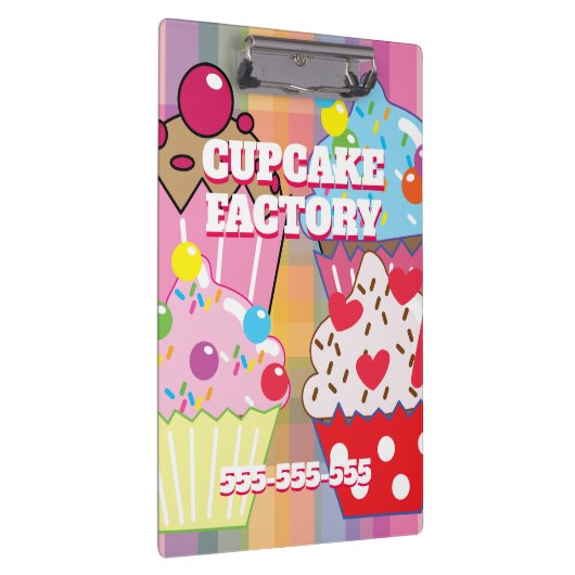 CUPCAKE FACTORY Menu Klemmbrett (Rechts)