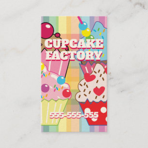 CUPCAKE-FAKTORE VISITENKARTE