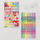 CUPCAKE-FAKTORE VISITENKARTE (Vorne/Hinten)