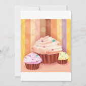 Cupcake Fantasy Colorful Sweet Leckereien Einladung (Vorderseite)
