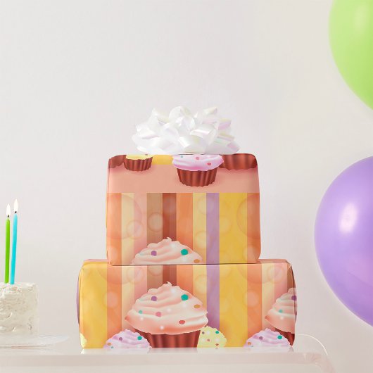 Cupcake Fantasy Colorful Sweet Leckereien Geschenkpapier