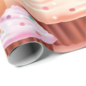 Cupcake Fantasy Colorful Sweet Leckereien Geschenkpapier (Rolleneckpunkt)