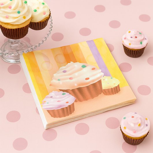 Cupcake Fantasy Colorful Sweet Leckereien Serviette