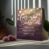 Cupcake Flavors Hochzeitszeichen Couple Mason Jar Poster