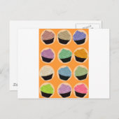 Cupcake Flavors Postkarte (Vorne/Hinten)