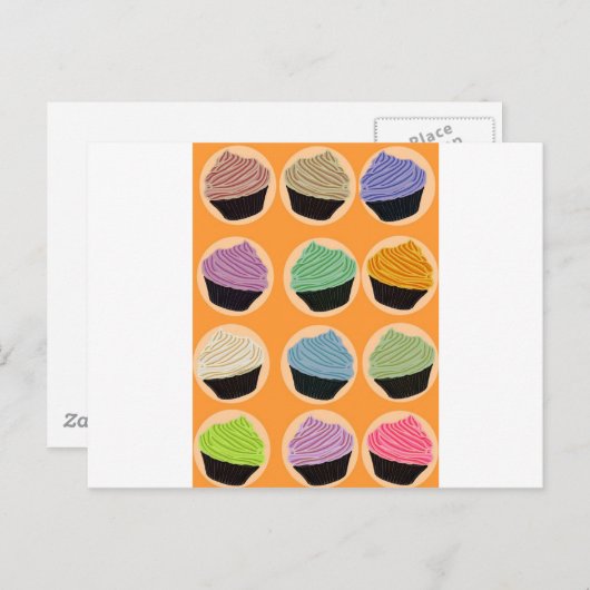 Cupcake Flavors Postkarte (Vorne/Hinten)