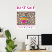 CUPCAKE formt Backposter Poster (Heimbüro)