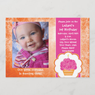 Cupcake-Foto-Einladungen Einladung