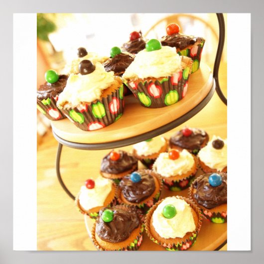 Cupcake Fotografie Poster (Vorne)