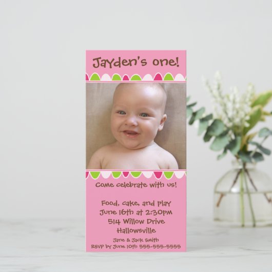 Cupcake Fringe Grußkarte 02 (Stehend Vorderseite)