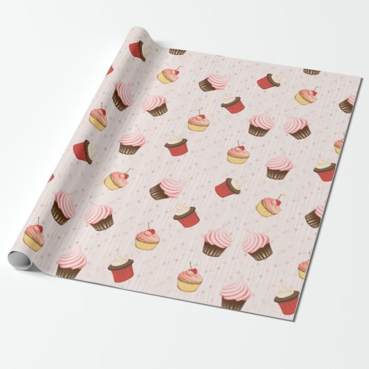Cupcake Fun Geschenkpapier (Ungerollt)
