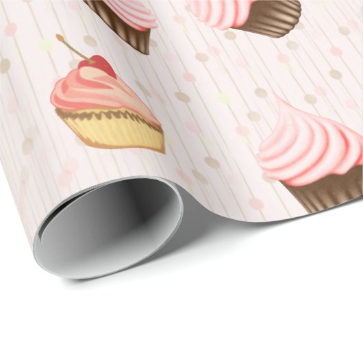 Cupcake Fun Geschenkpapier (Rolleneckpunkt)