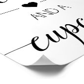 Cupcake-Gastgeschenk Hochzeit-Zeichen | LECKEREI Poster (Ecke)