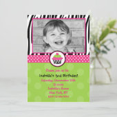 Cupcake Geburtstag Einladung mit Foto (Stehend Vorderseite)