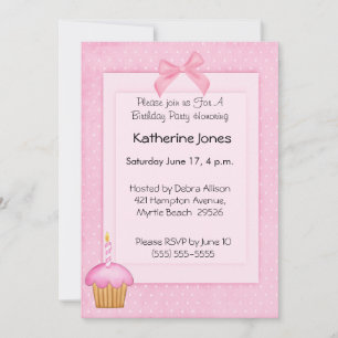Cupcake Geburtstagseinladung Einladung