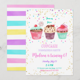 Cupcake Geburtstagseinladung Einladung
