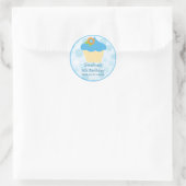 Cupcake Geburtstagsgeschenk-Aufkleber Runder Aufkleber (Tasche)