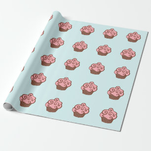 Cupcake Geburtstagsgeschenk Verpackungspapier Geschenkpapier