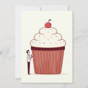 Cupcake Geburtstagskarte Feiertagskarte