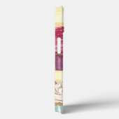 Cupcake-Gelb-Kariert-Monogram-Baker Case-Mate iPhone Hülle (Rückseite / Rechts)