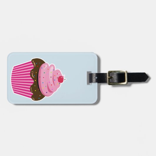 Cupcake Gepäckanhänger (Vorderseite horizontal)