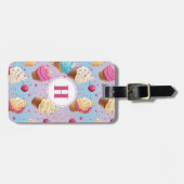 Cupcake-Gepäckmarke Gepäckanhänger (Vorderseite horizontal)