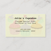 Cupcake-Geschäft - Visitenkarte (Vorderseite)