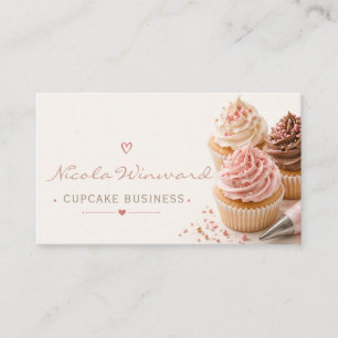 Cupcake-Geschäftskarte Visitenkarte
