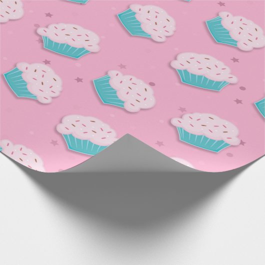 Cupcake Geschenkpapier (Ecke)