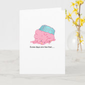 Cupcake Get Well / Ermutigungskarte Karte (Gelbe Blume)