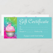 Cupcake Gift Certificate Crown Pink Blue (Vorne/Hinten)