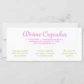 Cupcake Gift Certificate Crown Pink Limon (Rückseite)