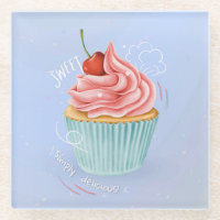 Cupcake Glass Untersetzer