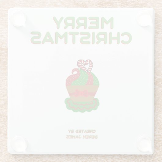 Cupcake Glass Untersetzer (Rückseite)