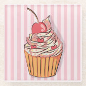 Cupcake Glasuntersetzer (Vorderseite)
