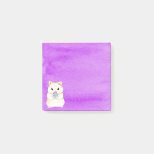 Cupcake Hamster Post-It Notes Klebezettel