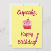 Cupcake, Happy Birthday! Einladung (Vorderseite)